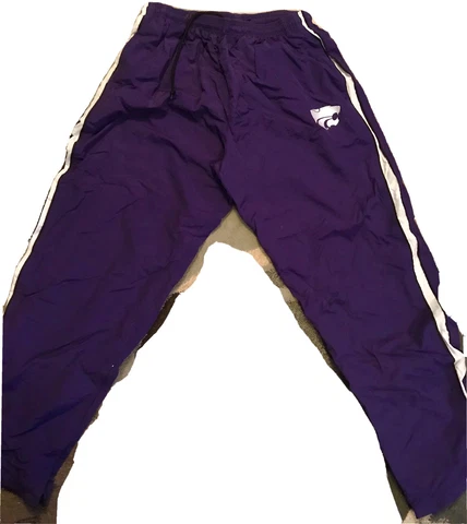 Kansas State K-State Wildcats Vintage 90s Pants Mens Large NFL Jersey NBA Purple Cover