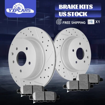 Pastillas de freno rotores traseros perforados de 308 mm para Nissan 350Z 370Z Infiniti G35 G37 M35 Foto 1 de 4