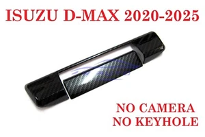 CARBON TAIL GATE DOOR HANDLE COVER FITS ISUZU D-MAX DMAX 2020 - 2025 NO CAMERA - Picture 1 of 6