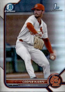 2022 BOWMAN DRAFT CHROME 1ST REFRACTOR ST.LOUIS CARDINALS COOPER HJERPE #BDC-95 - Picture 1 of 2
