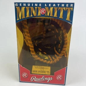 Rawlings Genuine Leather Mini Mitt Mark McGwire 25 MLB Baseball - Picture 1 of 6