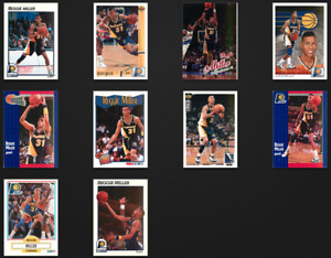 Reggie Miller Indiana Pacers Lot 10 Basketball Cards 1980s 1990s Vintage NBA Set