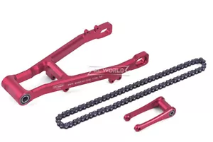 Für 1/4 Losi Promoto Fahrrad VERLÄNGERTER HINTERER SCHWENKARM Metall Upgrade #MX3057 - ROT - - Bild 1 von 6