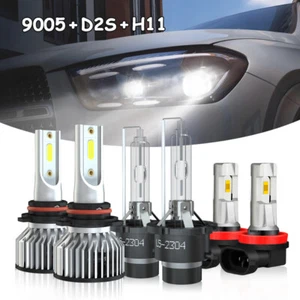 For Acura TL 2010-2014 Front LED HID Headlights High/Low Beam + Fog Light Bulbs - Picture 1 of 39