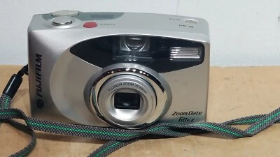 Fujifilm Zoom Date 60EZ - 35mm Point & Shoot Film Camera - Powers On - Untested - Image 1 of 2