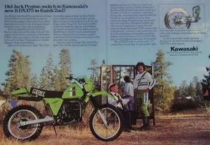Anuncio de motocicleta KAWASAKI 175 KDX175 - JACK PENTON - 1979 - Imagen 1 de 1