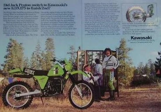 Anuncio de motocicleta Kawasaki 175 KDX175 - JACK PENTON - 1979 Foto 1 de 1
