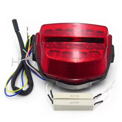 Luz trasera LED ROJA señal de giro de freno para 08-12 Honda CBR 1000RR/Fireblade Foto 1 de 4