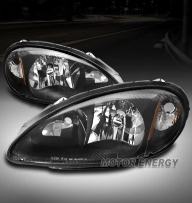 PARA 01-05 CHRYSLER PT CRUISER REPUESTO FAROS LÁMPARAS NEGRO IZQUIERDA+DERECHA PAR Foto 1 de 4