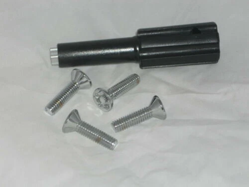 * 4 CHROME WHEEL RIM CENTER CAP SCREWS LOCKS CONE SEAT 5/16" THREAD 1" LONG  - Imagem 1 de 1