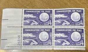 USA Sc#1173, Radio Waves Connecting Echo I And Earth,1960, 4c, MNH - Picture 1 of 1