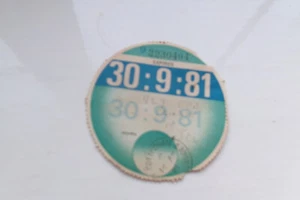 VINTAGE OLD CAR TAX DISC-1981 - Picture 1 of 1