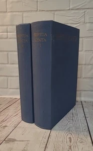 Septuaginta Vol 1 & 2 Alfred Rahlfs Greek Old Testament 8th Edition 1965 - Foto 1 di 12