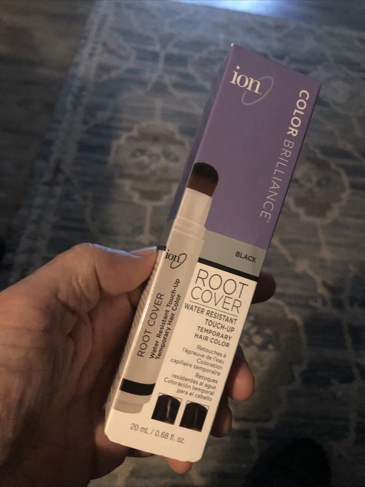 1 ION Color Brilliance Temporary Water Resistant Root Cover Touch up Black