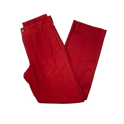 Pantalones de terciopelo rojo Dolce & Gabbana para hombre frente plano• Italia • 32x33 Foto 1 de 4