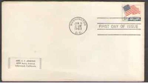 US. 1208. 5c. Flag Over White House. FDC. 1963 - Picture 1 of 2