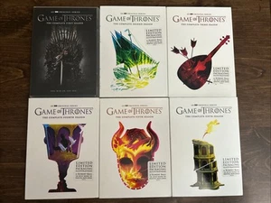 Game of Thrones: Seasons 1-6 DVD Box Sets GREAT CONDITION tested - Picture 1 of 13