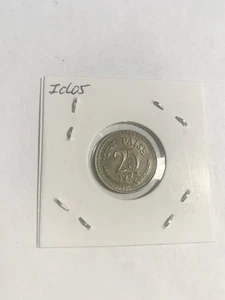 1973 India 25 Paise Three Lions Coin Collectible - Picture 1 of 2