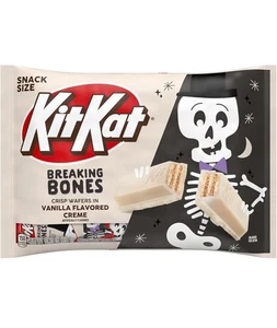 ⚪️ New Limited Kit Kat BREAKING BONES VANILLA Creme Crisp Wafers Bag 10.2oz - Picture 1 of 2