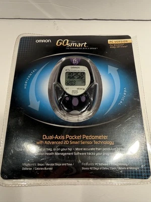 Omron GO smart Dual-Axis Pocket Pedometer w/ Advanced 2D Sensor Tech. PC Version - Image 1 of 4