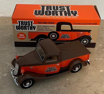 Trust Worthy 1935 Ford Pickup with Tonneau Cover Bank 1/25 Scale Diecast - Image 1 of 4