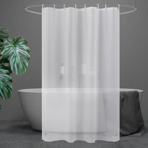 Frosted Shower Curtain Liner 48 x 72 inches,Plastic Small Shower Curtain 48 x... - Picture 1 of 7