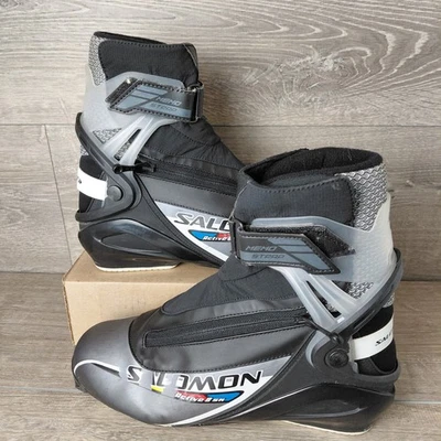 Salomon Active 8 Botas de Skate de Esquí de Fondo Hombres Talla 8 Gris SNS SK Correa Nemo Foto 1 de 4