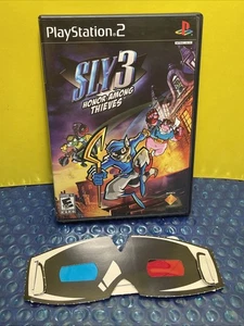 Sly 3 Honor Among Thieves PS2 CIB with Manual & Glasses Black Label *Tested* - Picture 1 of 3