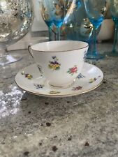 Vintage Tea Cup w/Saucer Fine Bone China Crown Staffordshire ESTP 1801 England