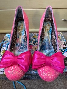 Rosa Brillo Irregular Elección "Ban Joe" Zapatos Talla UK 8 EU 42 - Imagen 1 de 12