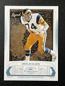 SSP-MERLIN OLSEN 2009 Donruss Classic Tributes Platinum #133 Rams HOF /25 - Picture 1 of 3