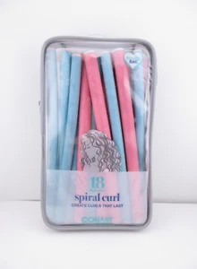 Conair Spiral Curl Flexible Rollers, 2 Sizes, 18 TOTAL - FREE SHIPPING - Picture 1 of 3