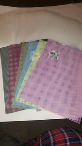 21 Mix 7-Mesh Count Plastic Canvas Bulk- 10.5 x 13.5 Inch 14 White 7 Mixed - Picture 1 of 3