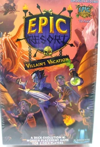 Nuevo en paquete Epic Resort Villian's Vacation Expansion 2016 Floodgate Games 13+ juegos 2-4 - Imagen 1 de 5