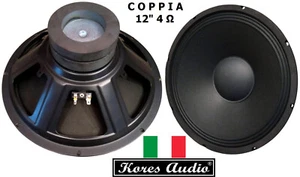 Kores Audio KR-124D (Coppia) Woofer 30/31 Cm 12" Pollici 4 Ohm Doppio Magnete - Foto 1 di 9