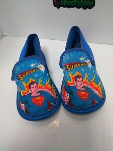 Vintage Kids Superman Slippers Size 9 New