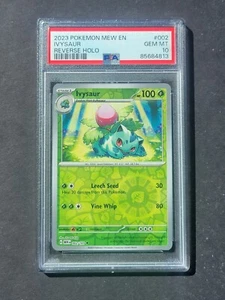 PSA 10 IVYSAUR 002/165 - SCARLET & VIOLET 151 REVERSE HOLO ENGLISH - GEM MINT - Picture 1 of 2