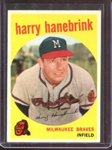 1959 Topps Baseball # 322 Harry Hanebrink "TRADED" (NM) Near Mint - Picture 1 of 2
