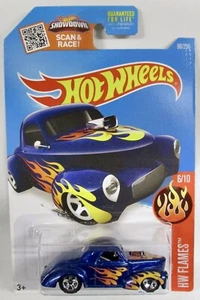 2015 HOT WHEELS ’41 WILLYS BLUE HW FLAMES 6/10 COMBINED SHIPPING D2 - Picture 1 of 1
