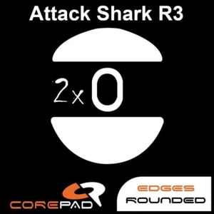Corepad Skatez Attack Shark R3 Remplacement Souris Pieds Patins Téflon PTFE - Picture 1 of 1