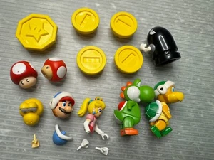 Nintendo K'NEX Super Mario Bros. FIGURE & COIN PARTS LOT Bullet Bill Hammer Bros - Picture 1 of 12