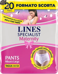 Lines Maternity Mutandine Assorbenti Post Parto, Taglia M - 24Pzz | Taglia L - - Foto 1 di 13