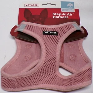 Arnés de paso Voyager Air tamaño S/P perro 14,5"-16" pecho 14 libras rosa - Imagen 1 de 2