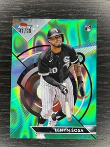 Lenyn Sosa 2023 Topps Finest Green Lava Refractor RC 41/99 Chicago White Sox - Picture 1 of 2