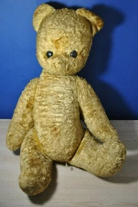 Oso de peluche soviético grande de colección. URSS 1940-50. 50cm - Imagen 1 de 12