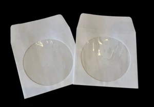 CD DVD Disc Storage Sleeves Envelope 350 pcs clear window flap CD DVD Blu Ray - Afbeelding 1 van 1