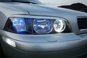 Párpados Cejas Faro Luz Cejas para VOLVO S40 V40 '98-'04 1ª Generación NEGRO - Imagen 1 de 4