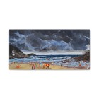 Print of Incoming Storm 20" x 10" canvas, Big Wave Bay, Hong Kong, Typhoon Party