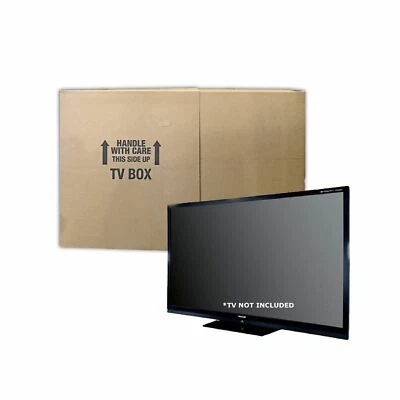 UsedCardboardBoxes - Flat Screen TV Moving Boxes - Pack of 2 - Image 1 of 4