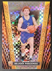 Brandin Podziemski 2023-24 Topps Finest SHOWSTOPPERS CHECKERBOARD REFRACTOR RC - Picture 1 of 1